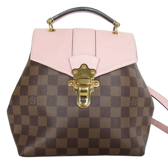 LOUIS VUITTON Brown Damier Leather Backpack - Picture 1 of 5